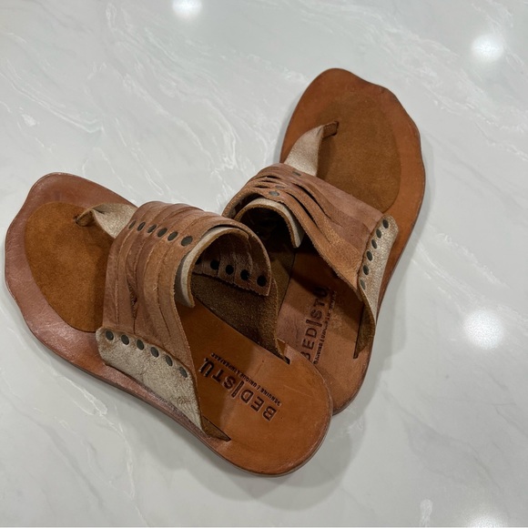 Bed|Stu Nemesis Brown Leather Women's Sandals Size 8.5 - Picture 7 of 12